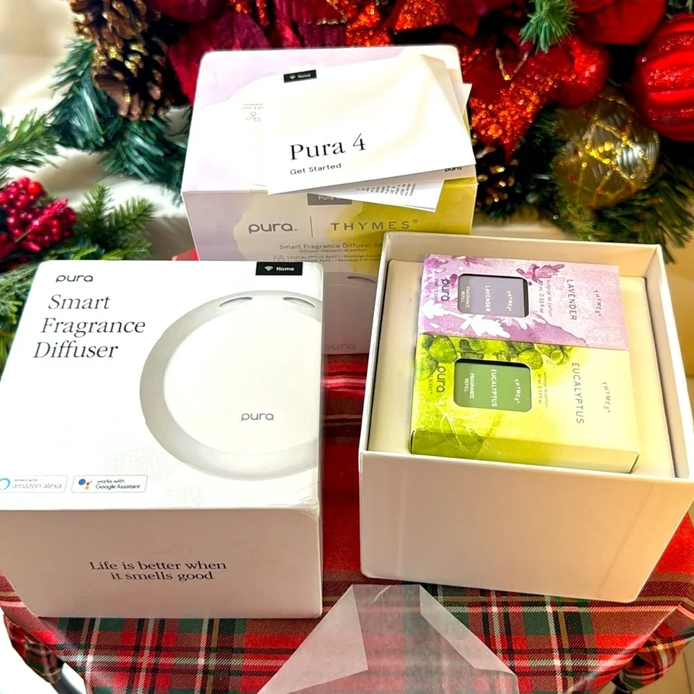 🔥💥Thymes Eucalyptus & Lavender Pura 4 Smart Fragrance Diffuser Kit